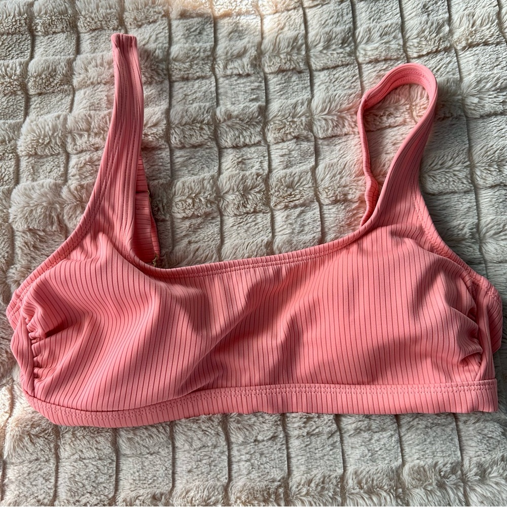 Coral bikini top